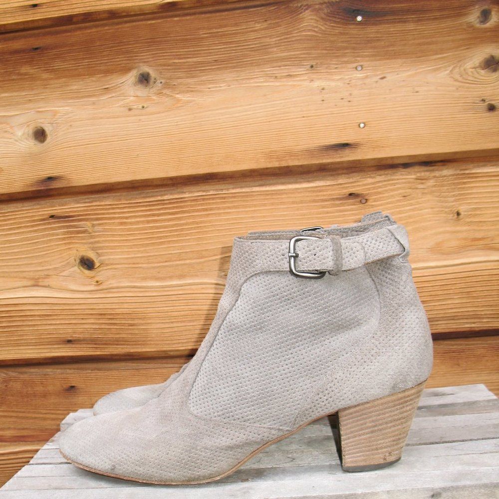 Aquatalia Perforated Ankle Boots 
